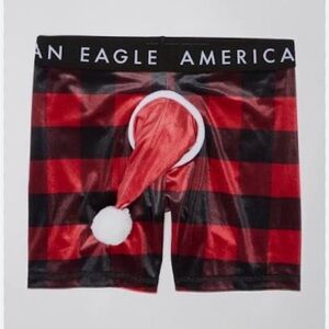 American Eagle Red Plaid Boxer Briefs